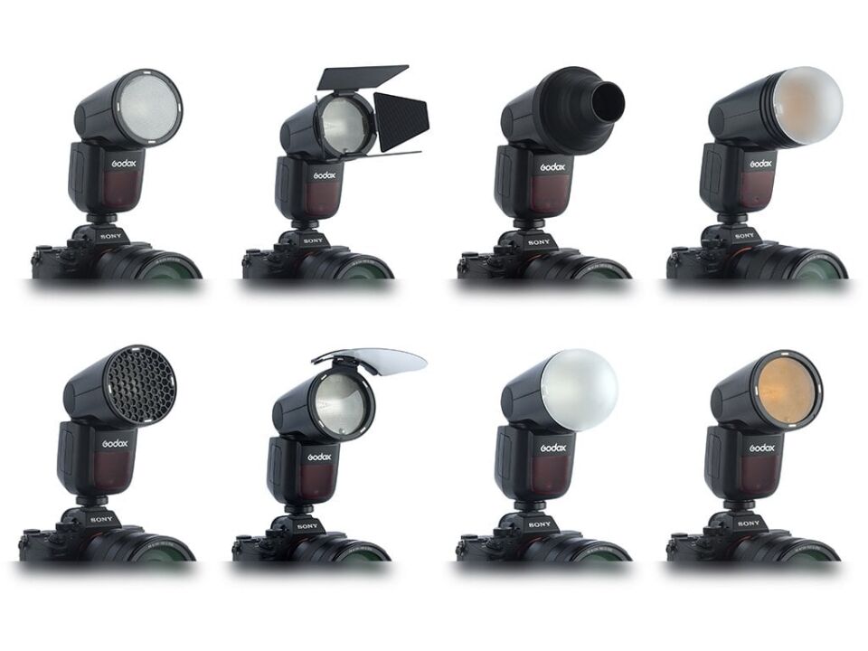 Godox V1 Olympus / Panasonic Uyumlu Yuvarlak Kafa Flaş