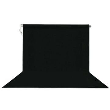 Stüdyo Teknik 190cm x 400cm Sonsuz Siyah Fon Perdesi Seti
