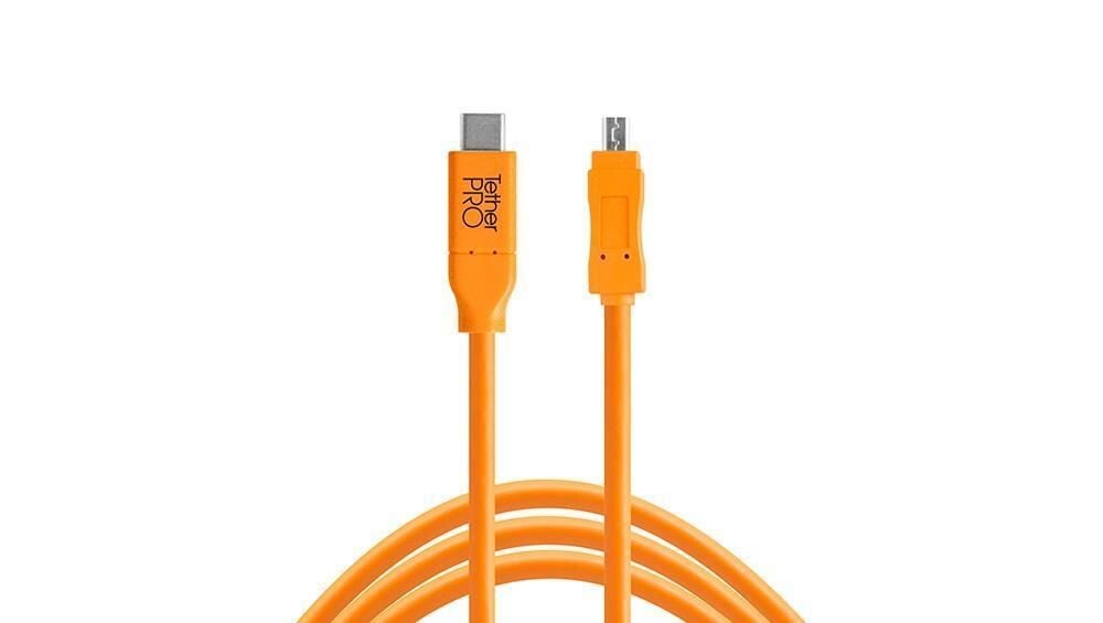 TetherPro USB-C to 2.0 Mini-B 8-Pin 4.6 m Bağlantı Kablosu (CU2615ORG)