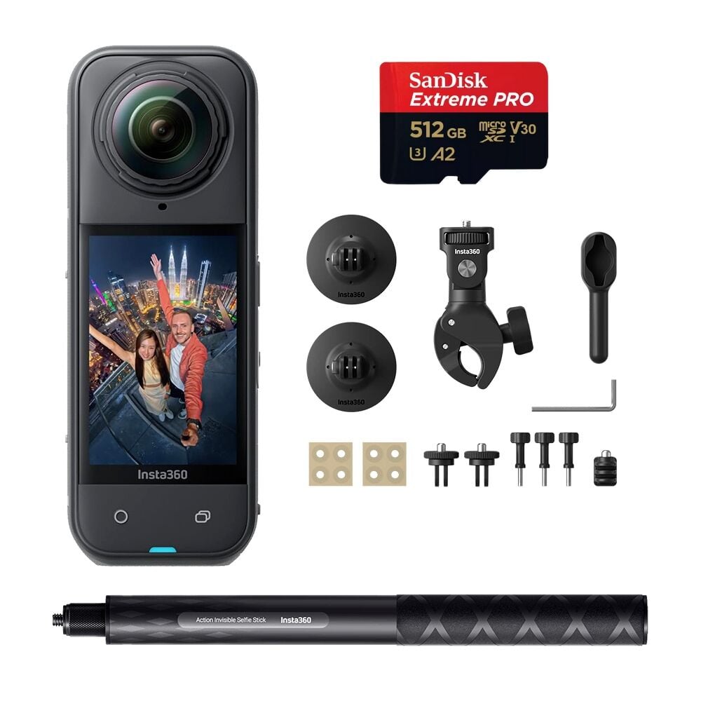 Insta360 X5 + Motosiklet Paketi + 512GB