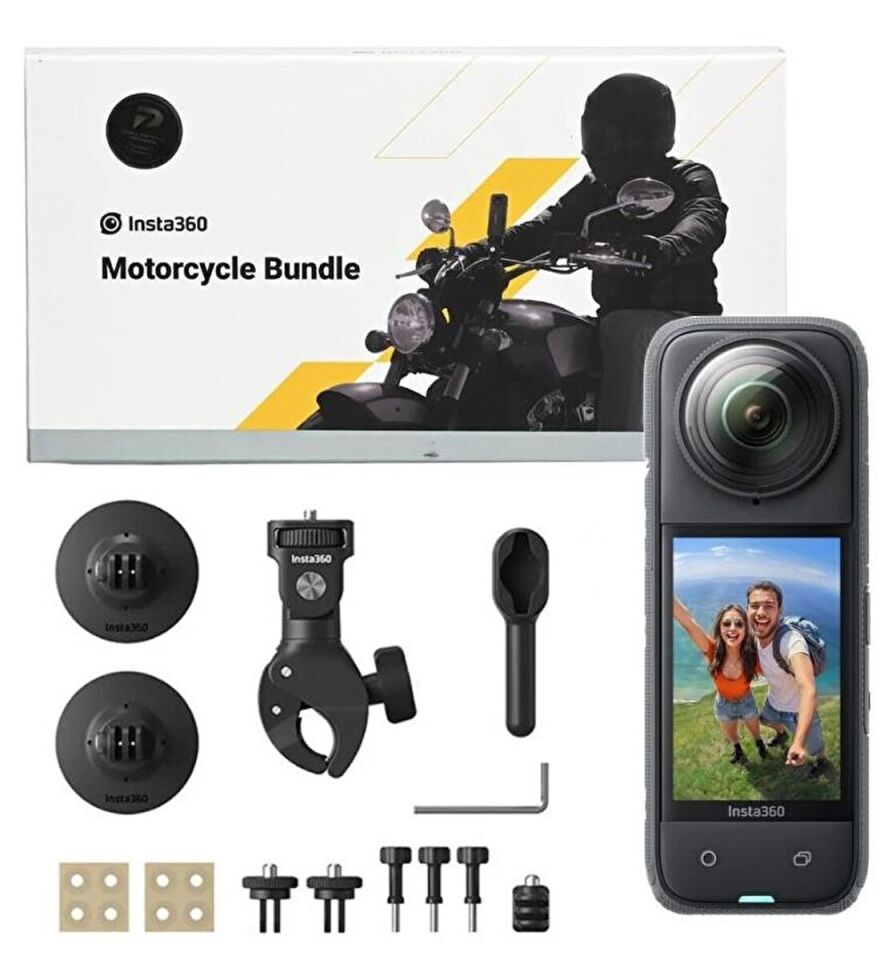 Insta360 X4 Aksiyon Kamerası - Motosiklet Kiti