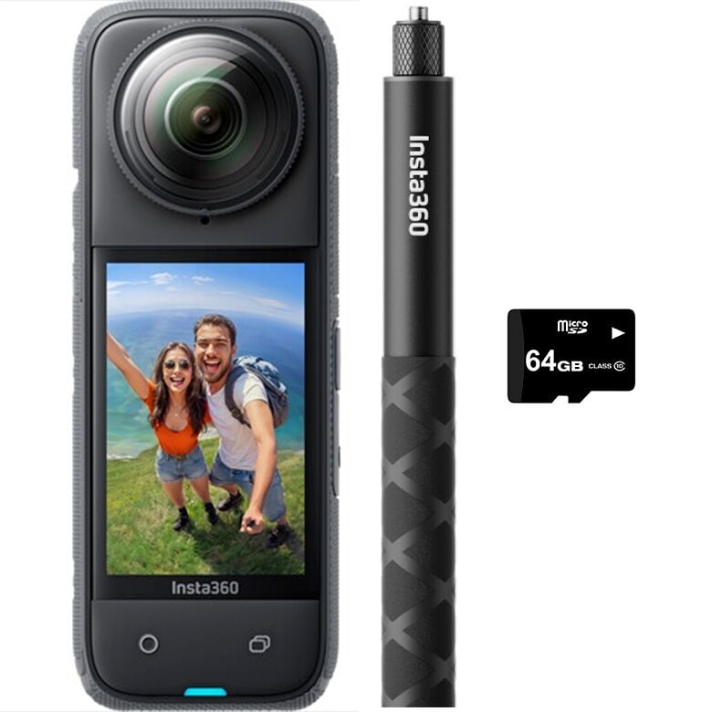 Insta360 X4 Aksiyon Kamera - Selfie Stick 114 cm