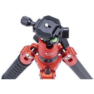 Fotopro X-Aircross 3 Carbon Fiber Travel Tripod with FPH-42QR Ball Head (Flame Orange)