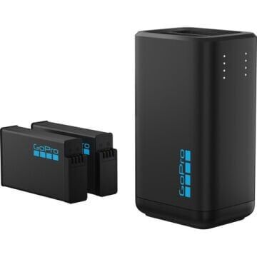 GoPro MAX2 için Çift Pil Şarj Cihazı ve Enduro Batarya