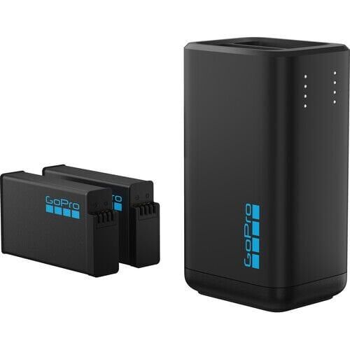 GoPro MAX2 için Çift Pil Şarj Cihazı ve Enduro Batarya