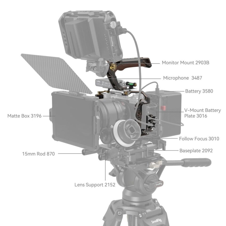 SmallRig 3872 FUJIFILM X-T5  için  Retro Portatif Kafes Kiti