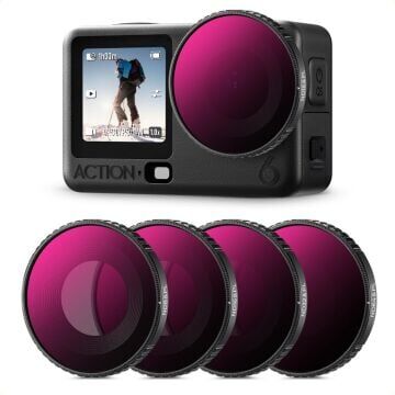 K&F Concept DJI Osmo Action 6 ND/PL 4'lü Filtre Seti