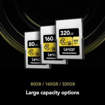 Lexar 320GB Professional CFexpress Type A Hafıza Kartı + Kart Okuyucu