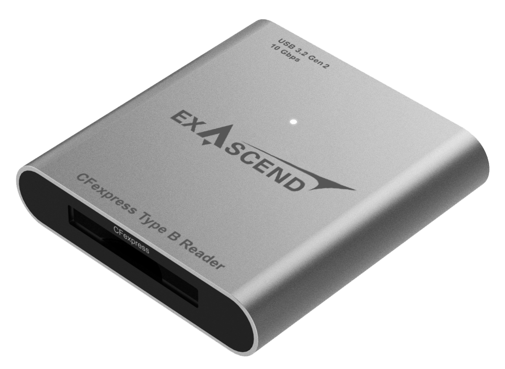 Exascend CFexpress Type B/SD Express/SD/microSD card reader (4in1)