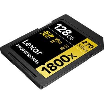 Lexar 128GB Professional 1800x UHS-II SDXC V60 Hafıza Kartı