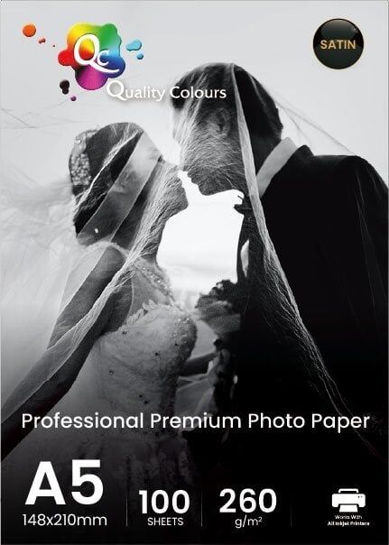 A5 Fotoğraf Kağıdı 260gr Satin Qc 100 Yaprak 148x210mm