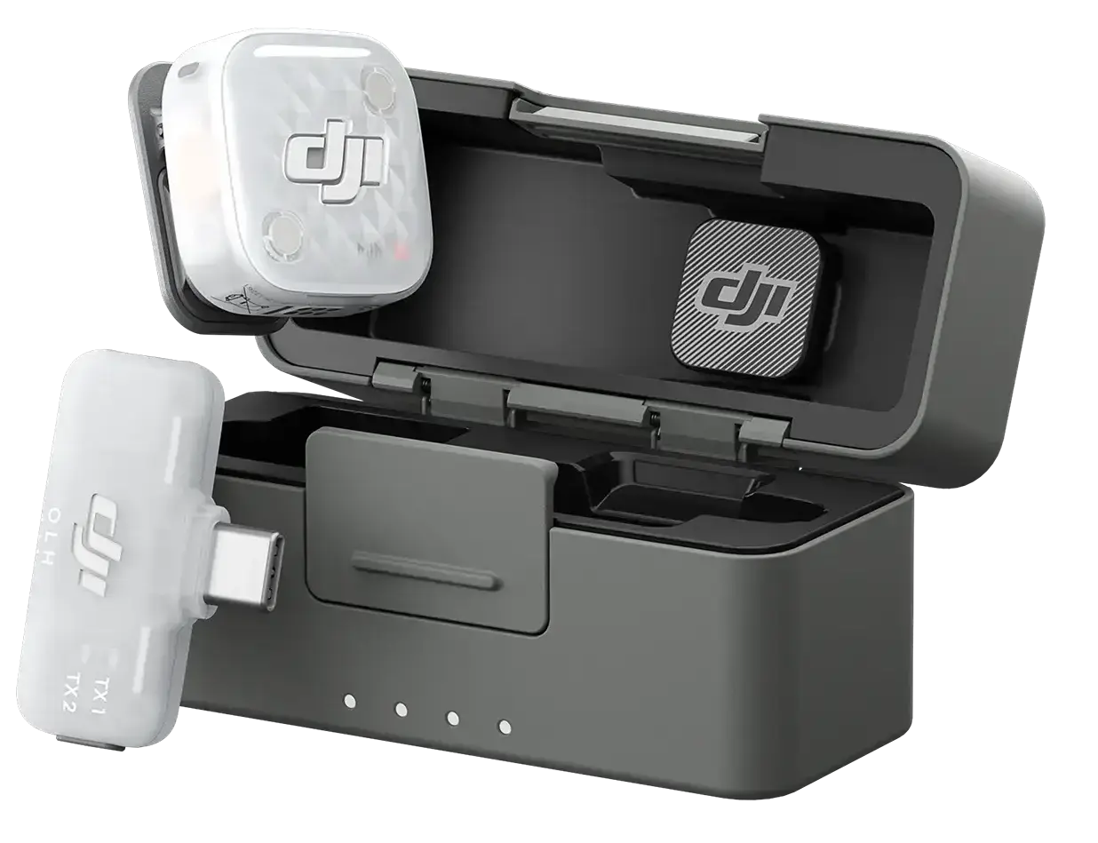 DJI Mic Mini 2S (1TX + 1 Mobile RX + Şarj Kutusu)