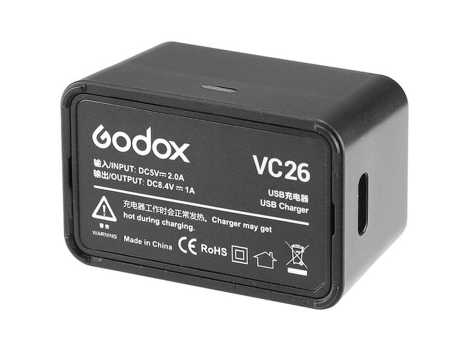 Godox VC26 USB Şarj Aleti (V1, V860III, AD100Pro, MF-R76)