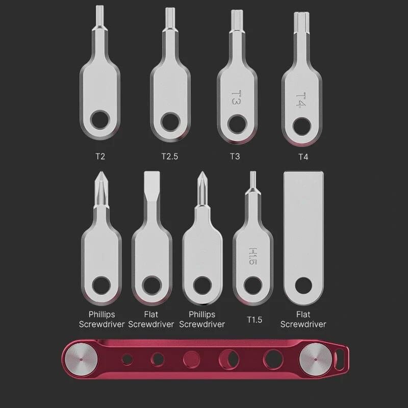Ulanzi CM029 9'u 1 Arada Tornavida ve Anahtarlar Katlanır Alet Seti