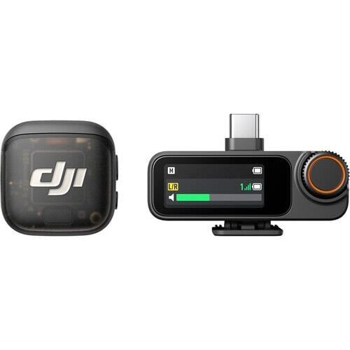 DJI Mic 3 Kompakt Kablosuz Mikrofon Sistemi/Kamera ve Akıllı Telefon için Kaydedici