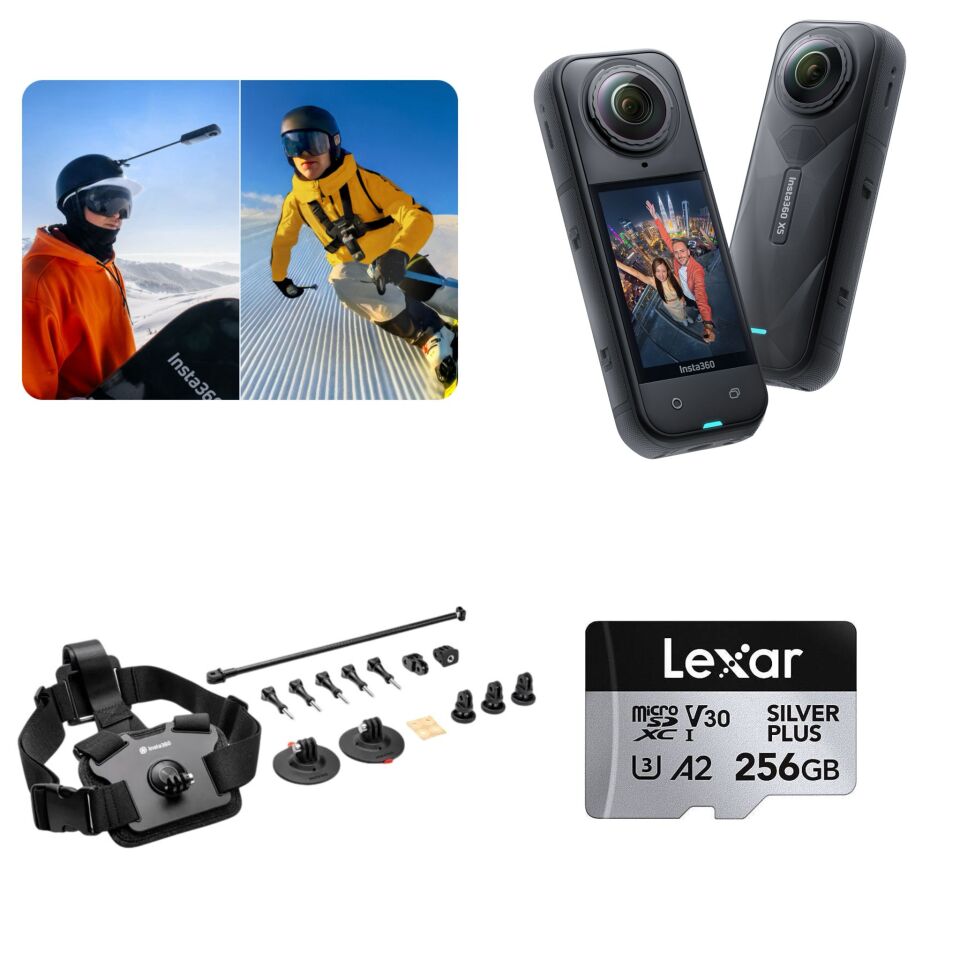 Insta360 X5 Snow (Kar) Kiti 256 GB Micro SD