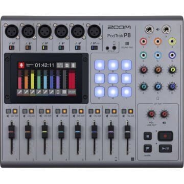 Zoom P8 Protrak 8 Kanal Podcast Mikseri