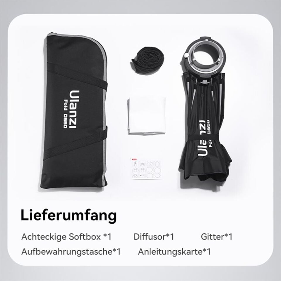 Ulanzi DS60 60cm Bowens Mount Octagon Softbox L067