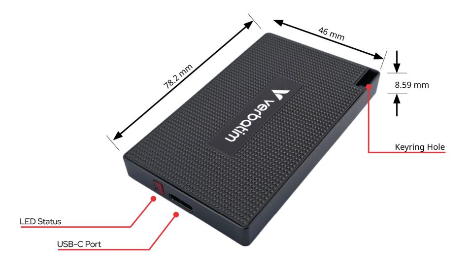 Verbatim 32030 - Metal Mini SSD USB 3.2 Gen2 512GB