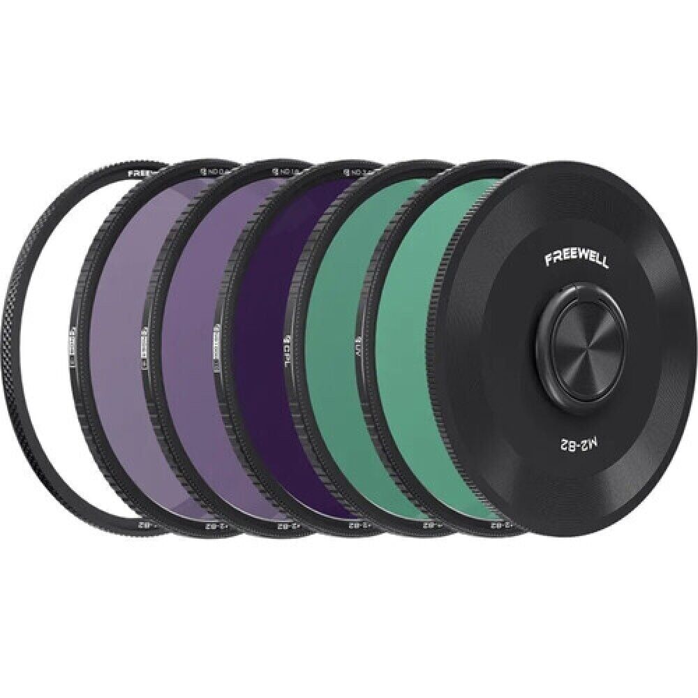 Freewell M2 MAGNETIC QUICK SWAP 5-PACK FILTER ND8, ND64, ND1000, CPL, AND UV 82MM