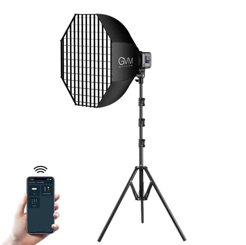 GVM SD80D Bi-Color LED Video Işığı İkili Softbox Set