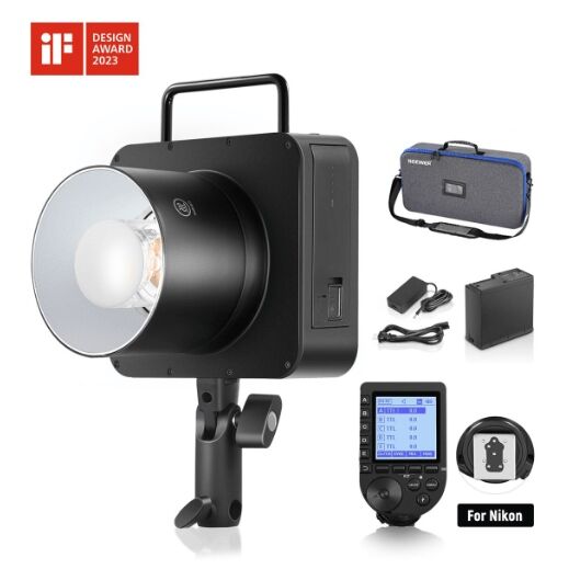 Neewer Q4 400Ws 2.4G TTL Akülü Paraflaş (Nikon)
