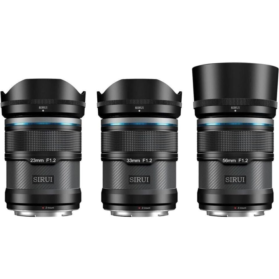 Sirui Sniper F1.2 APS-C Autofocus Nikon Z Mount 3'lü Lens Kiti (Siyah)