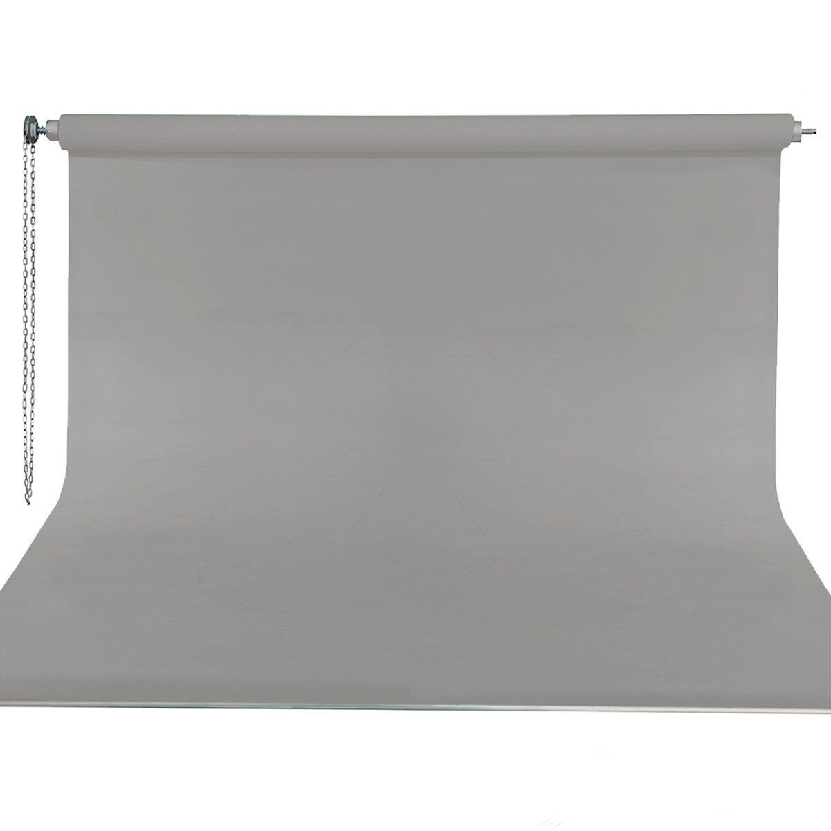 Stüdyo Teknik 270cm x 580cm Sonsuz Gri Fon Perdesi Seti ( Boru Makara Zincir Dahil )
