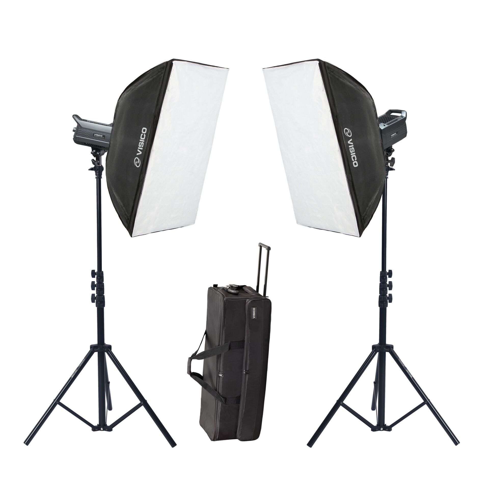 Visico Led-200ST 2’li Video Led Işık Seti (200W)