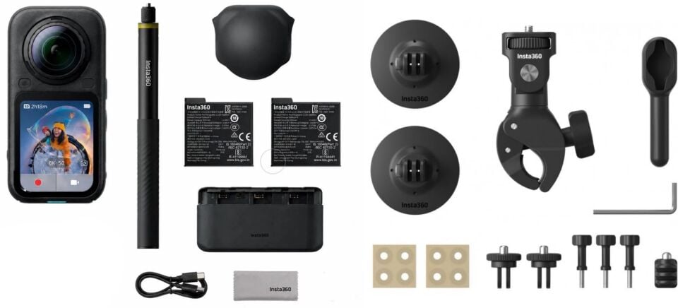 Insta360 X6 Aksiyon Kamerası - Motosiklet Kiti