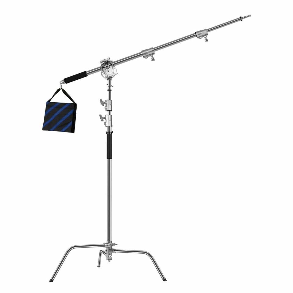 GVM C360 320cm C-Stand & Grip Arm Kit(225cm) (Çelik)