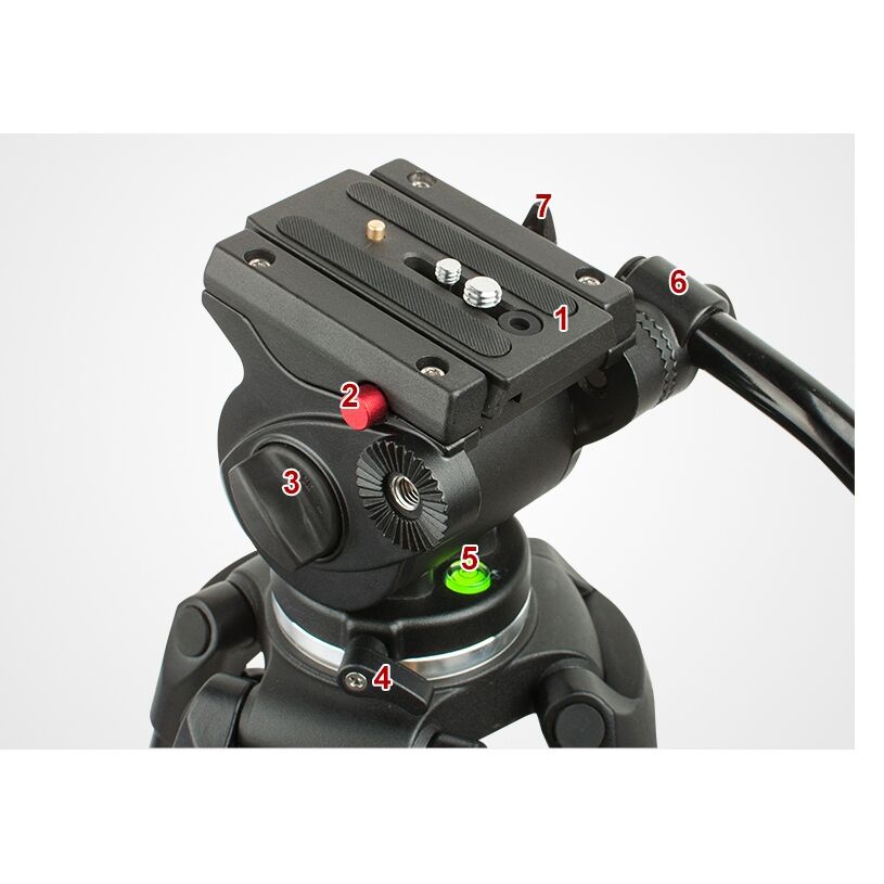 Jieyang 0606B 185cm Profesyonel Video Tripod