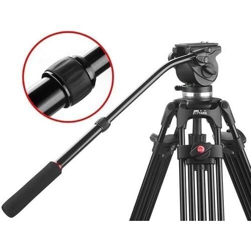 Jieyang 0606B 185cm Profesyonel Video Tripod