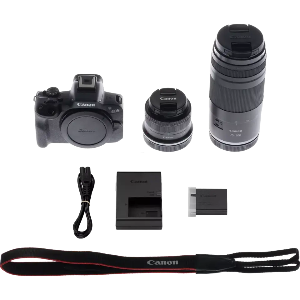 Canon EOS R50 RF-S 18-45mm + 75-300mm Lens Kit