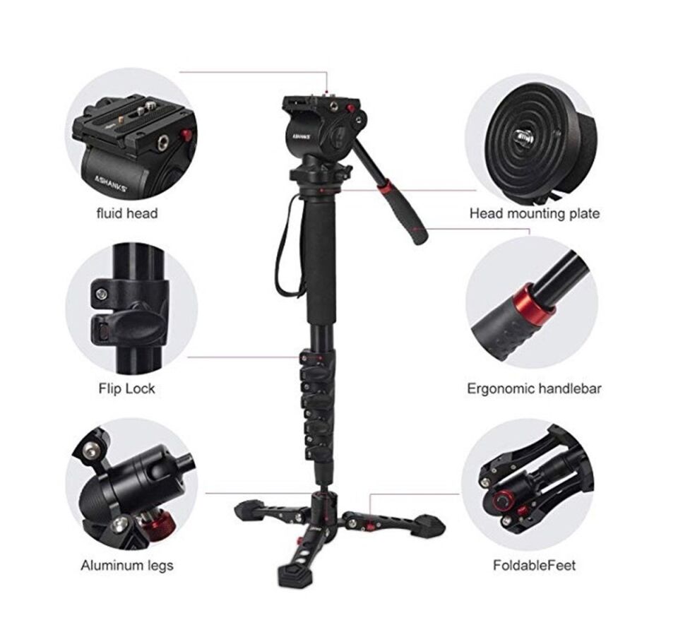 JieYang JY0518B Mandallı Kilit Sistemli Monopod