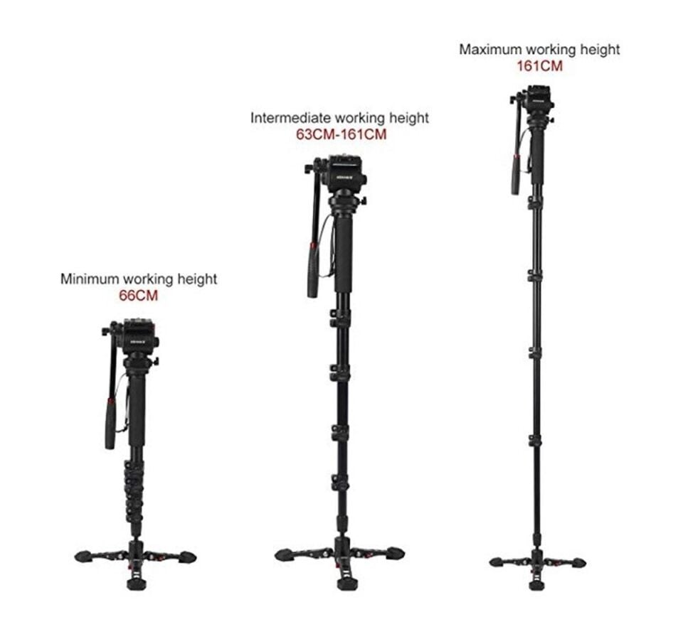 JieYang JY0518B Mandallı Kilit Sistemli Monopod