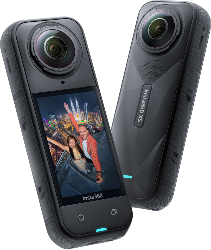 Insta360 X5 Siyah Aksiyon Kamerası - Motosiklet Kiti - Siyah