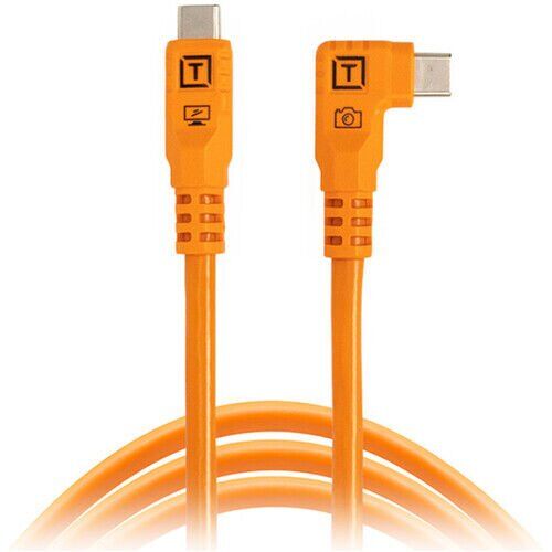 Tether Tools Tether Pro Optima 10G USB-C to USB-C 3m Dik Açılı Bağlantı Kablosu ( CUC10RTG2-ORG )