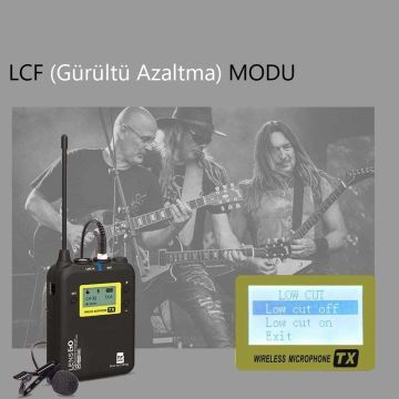 LENSGO LWM-328C Kablosuz Tekli Yaka Mikrofonu Seti