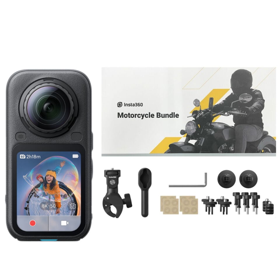 Insta360 X6 Aksiyon Kamerası - Motosiklet Kiti