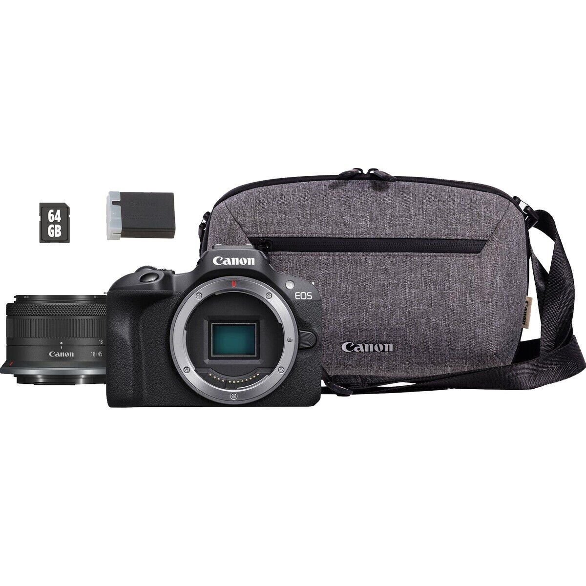 Canon EOS R100 + 18-45mm Lens Travel Kit Aynasız Fotoğraf Makinesi