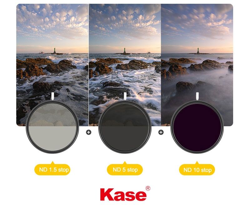 KASE AGC Variable ND 1.5-10 49mm Filtre