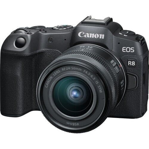 Canon EOS R8 + 24-50mm Lens Aynasız Fotoğraf Makinesi