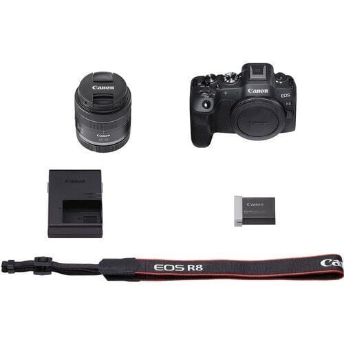 Canon EOS R8 Body + RF 50mm f/1.8 STM Lens