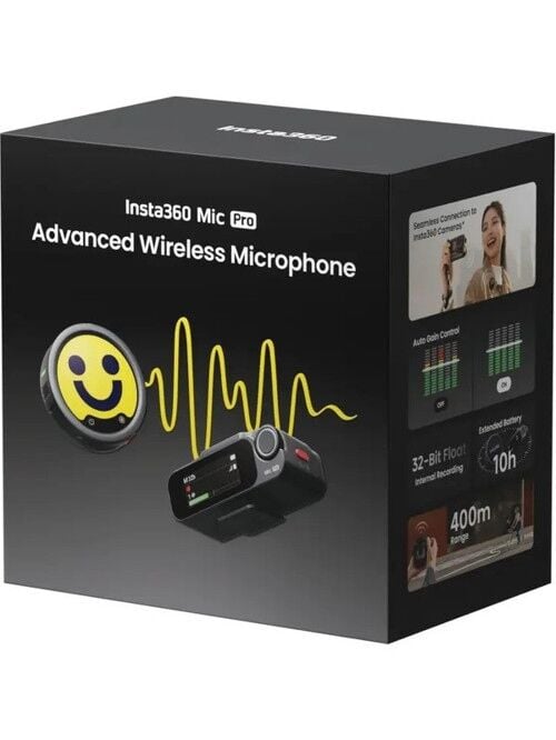 Insta360 Mic Pro Tek Kişilik Kablosuz Mikrofon Seti