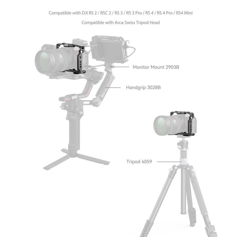 SmallRig 5583 Sony Alpha 7R V / 7 IV / 7S III / 1 / 7R IV / 7 V  için Airtag Yuvalı  Kafes