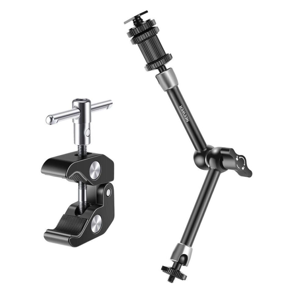Neewer ST-20 11'' 28cm 1/4'' Vidalı Magic Arm & Yengeç Clamp