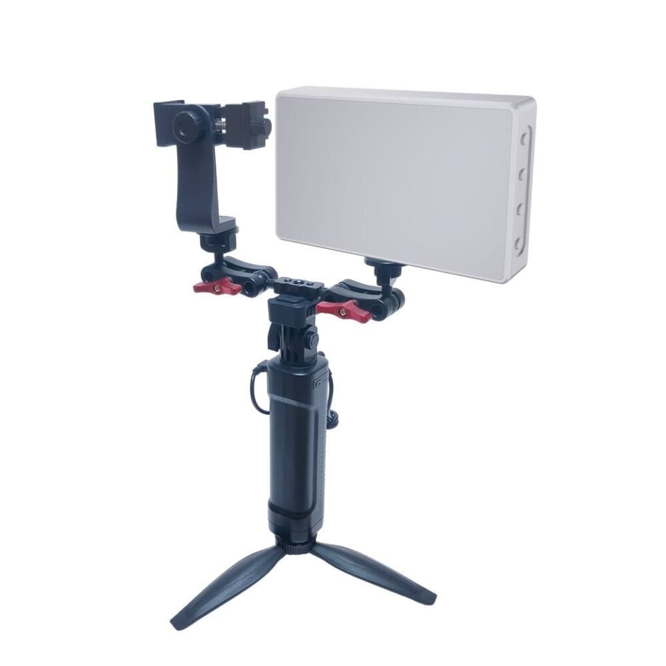 GDX CF-135 II RGB Mini 10W Işık + El Tipi Powerbank Tripod Batarya