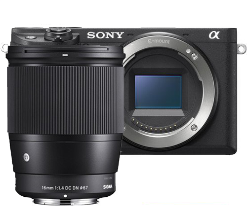 Sony A6400 Body + Sigma 16mm DC DN F1.4 Lens