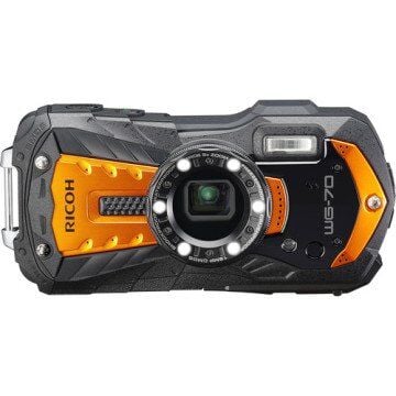 Ricoh WG-70 Sualtı Fotoğraf Makinesi (Turuncu)